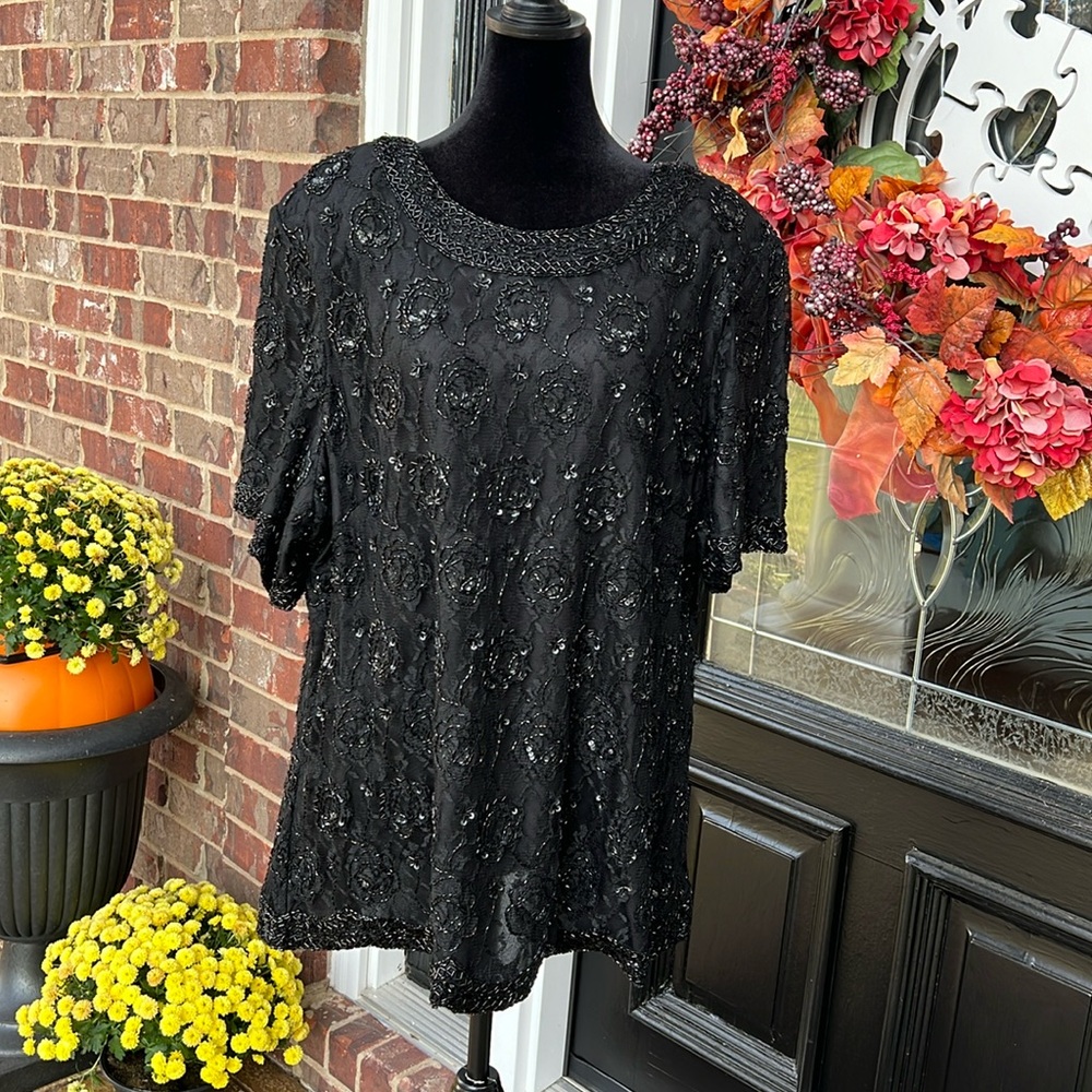 🖤Candlelight & Champagne Sequin Top🖤